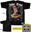 WWE World Wrestling Entertainment MC John Cena Black T-shirt Tee