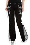 Tripp Black And White Lace Chain Pants