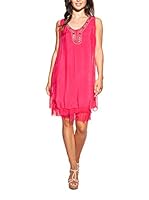 Laura Moretti Vestido Seda (Fucsia)