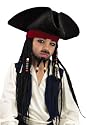 Deluxe Captain Jack Sparrow Pirate Hat with Braids
