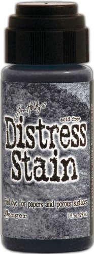 Ranger TDW-31000 Tim Holtz Distress Stain Fluid Water-Based Dye, Black Soot, 1-Ounce