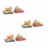 Puppies Christmas Tree Ornaments 6 Pc