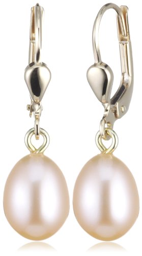 Bella Donna Damen Perlen Ohrh&auml;nger 585/000 Gelb-Gold 2 S&uuml;&szlig;wasserzucht-Perlen 7,5 - 8,0mm p Preisvergleich