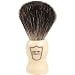 100% Black Badger Shave Brush with Faux Ivory Handle and Free Stand from Parker Safety Razor