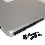 Skque Black Anti Dust Plug Cover for Apple MacBook Pro Air 11 13 15