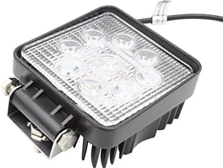 Xxzzcar 2x 27w 9led Flood Beam Work Light Lamp 12volt Offroad Off Road Headlight Waterproof High Power Jeep 4x4 Tractor Daytime Running Light RZR Razor ATV UTV UTE SUV Car Boat Marine Truck Tanks Cabin