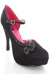 Gothic Mary Jane Punk Platform Round Toe Heels 8.5m