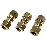 Dorman 800-141 Steel to Steel Fuel Line Compression Union - 3/8 In., Pack of 3