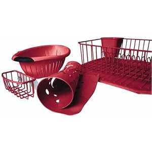 Sinkware Set, Red 4 Pc by RUBBERMAID INC