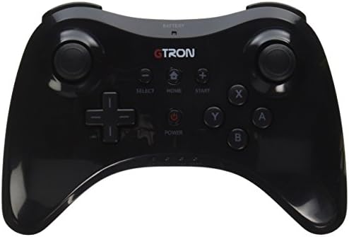 Gtron Wireless Pro Premium Controller Game Pad - Black - Nintendo Wii U