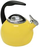 Chantal 40th Anniversary 2-Quart Enamel on Steel Tea Kettle, Canary Yellow