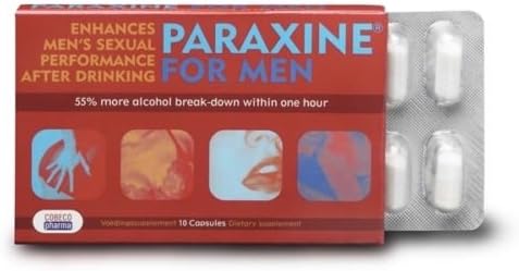 1 BOTTLES NEW Paraxine Post Alcohol Sexual Performance Enhancer Supplement For Men 10 tabs