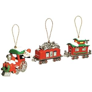 Monopoly Christmas Express Train Christmas Ornament Set by Basic Fun