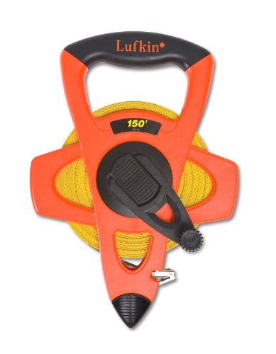 Crescent Lufkin 1/2" x 150' Hi-Viz® Orange Fiberglass Tape Measure - FE150