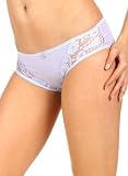 Lace Inset Stretch Cotton Hipsters
