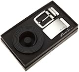 Kenneth Cole New York Mens Box Reversible Belt Set, Black/Brown, 42