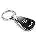 Au-TOMOTIVE GOLD Tear Drop Key Chain Compatible for Acura ILX (Black)