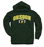 Oregon Ducks Youth Dark Green Football Hooded Sweatshirt