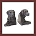Black Labrador Figurine Bookends New