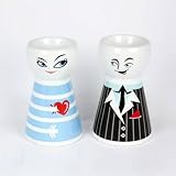 Eierbecher aus Keramik TWO LOVERS - 2er Set