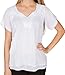 Sakkas Embroidered 100% Cotton Semi-Sheer Short Sleeve Gauzy Top/Blouse