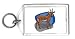 Keychain with nature, environment, niger, savannah, fauna, sable, antelope, hippotrag...