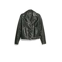 mango belted leather jacket