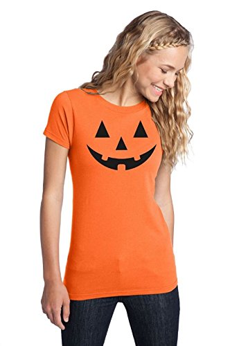 Sale Jack O' Lantern Pumpkin Girls Ladies' T-shirt / Easy Halloween Costume Fun Tee