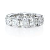 Diamond Platinum Eternity Wedding Band Ring