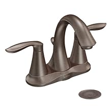 Moen Eva Two-Handle Lavatory Faucet with Drain Assembly