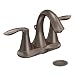 Moen Eva Two-Handle Lavatory Faucet with Drain Assembly