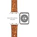 Apple Watch Band, JETech 38mm Genuine Leather Strap Wrist Bands Replacement w/ Metal Clasp for Apple Watch All Models 38mm (Brown)