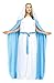 Fun World Womens Costumes Adult Mary, White,heather Lake Blue, Plus