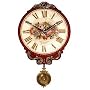 Timeworks 21" Covent Garden Wall Clock, Red