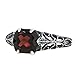 Antique Finished Sterling Silver Cushion Cut Genuine Mozambique Garnet Filigree Ring (2 1/5 CT.T.W)