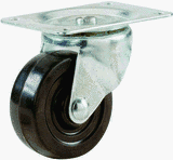 Shepherd Hardware 9787 Soft Rubber Swivel Plate Caster