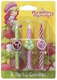 6 pc Strawberry Shortcake Birthday Cake Candles