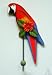 Red Parrot Bathroom Towel Rack or Pool Hook