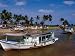 Boats on Lagoon, Marang, Terengganu, Malaysia Photographic Poster Print by Richard I'...
