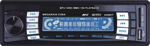 Autoradio MP3 Megakick Cuba RDS USB SD MMC Slot 160 Watt