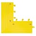 Wearwell PVC 560 ErgoDeck Anti-Fatigue Outside Corner Ramp, for Wet Areas, 6" Width x 15" Length x 7/8" Thickness, Yellow (Pack of 4)