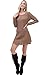 VIISHOW Women's Plain A Line Cable Knit Sweater Dress