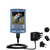 Gomadic for the PalmOne palm Zire 71 - International Wall / AC Charger for the PalmOne Zire 71 - Gomadic Brand w/ TipExchange Technology