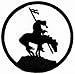 End of the Trail Embroidered Patch Native American Icon Symbol Iron-On Indian Emblem