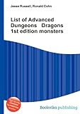 List of Advanced Dungeons Dragons 1st Edition Monsters