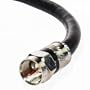Mediabridge Coaxial Digital Audio Video Cable - (50 Feet) - Triple Shielded, F-Pin to F-Pin with Easy Grip Connector Caps