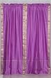 Indo Lavender Rod Pocket Sari Sheer Curtain (43 in. x 84 in.)