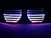 WDCS LED musical shades Sound & Music Active LED Party Glasses with USB Charger. Best for Cloubbing, EDM, Rave, Disco, Dubstep Party