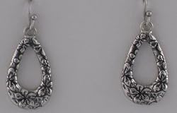 Silver Flower Garland Earrings