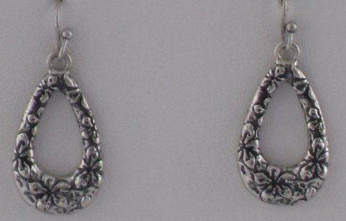 Silver Flower Garland Earrings